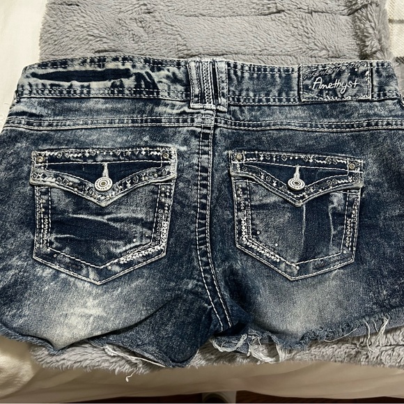High Waisted Denim Shorts - Picture 3 of 3